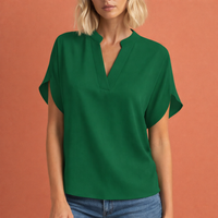 Elegante luftige Bluse für Damen mit schmeichelhaftem Schnitt | Maud in Grün
