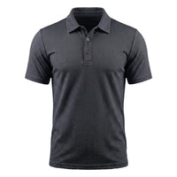 Dario | Atmungsaktives Stretch Poloshirt in Hafengrau