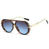 Liva | Stilvolle Sonnenbrille mit UV-Schutz in Grau / Blau