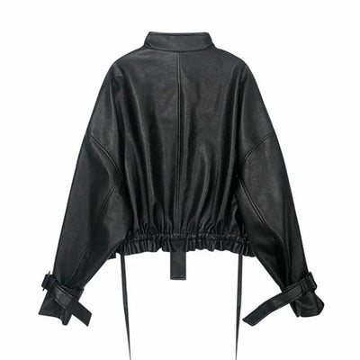 Kulta - damen-lederjacke mit box-cut