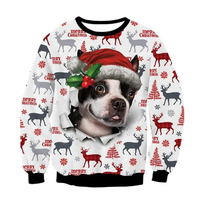 Renate - Warmer Pullover mit 3D Lustiger Feiertag Weihnachtsfeier Bedruckt für Männer und Frauen