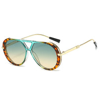 Liva | Stilvolle Sonnenbrille mit UV-Schutz in Grün / Braun