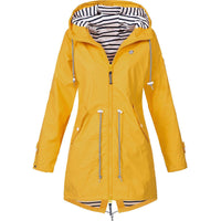 Fleur | Damen-Hoodie-Jacke mit Kordelzug in Orange
