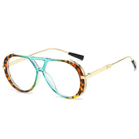Liva | Stilvolle Sonnenbrille mit UV-Schutz in Grün Schildpatt / Transparent