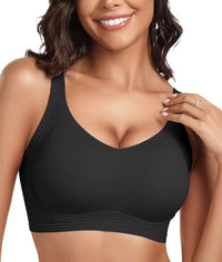 Nora | Seamless Full-Coverage Push-Up BH in Black