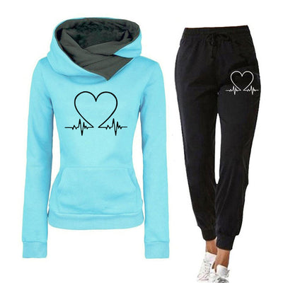 HEARTBEAT - Elegantes Damen-Jogging-Set mit bequemer Hose