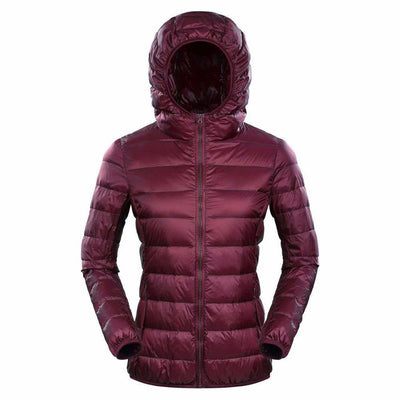Tuana - Ultraleichte Daunen-Winterjacke mit Kapuze für Frauen