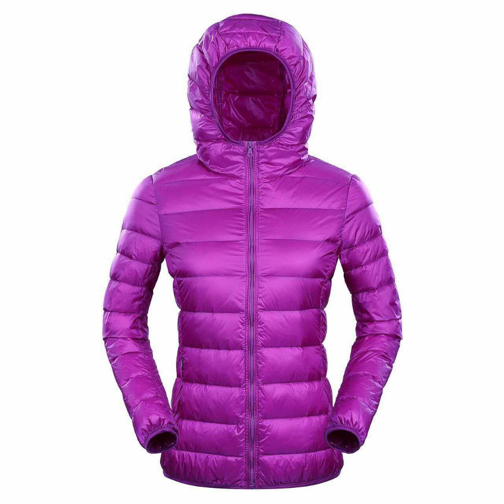 Tuana - Ultraleichte Daunen-Winterjacke mit Kapuze für Frauen