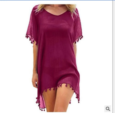 Maria | Chiffon Strandkleid Elegantes Beach Cover Up