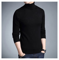 Herren-Rollkragenpullover - KORELIN in Schwarz