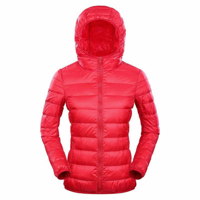 Tuana - Ultraleichte Daunen-Winterjacke mit Kapuze für Frauen