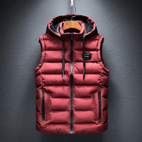 GRIFFINE – Ärmelose Outdoor-Jacke in Rot
