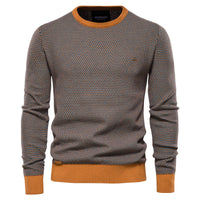 Pullover mit Rundhalsausschnitt für Herren - - MANNO in Khaki