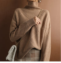 Dicker Pullover für Frauen - NALI in Kamel