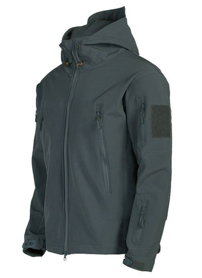Herren Warme Dicke Softshelljacke mit Reißverschlüssen | Ideal für den Winter