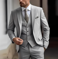 Abenner - Eleganter dreiteiliger Anzug in Grau
