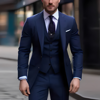 Abenner - Eleganter dreiteiliger Anzug in Marineblau