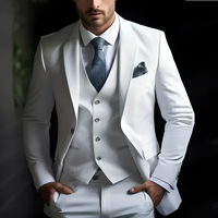 Abenner - Eleganter dreiteiliger Anzug in Weiß