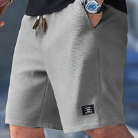 Hans | Herren Bermuda Shorts Komfortabel Kordelzug Sommer Casual in Grau
