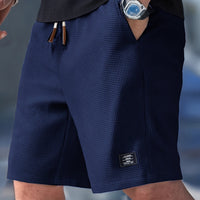 Hans | Herren Bermuda Shorts Komfortabel Kordelzug Sommer Casual in Blau