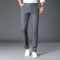 Philipp | Herren Chino Anzughose Schmal Business Modern Elegant Alltag in Grau