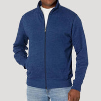 Herren Frühlingsjacke mit Reißverschluss Leichte Freizeitjacke für Alltag und Outdoor in Blau