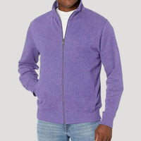 Herren Frühlingsjacke mit Reißverschluss Leichte Freizeitjacke für Alltag und Outdoor in Lila