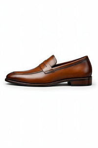Herren Klassische Penny-Loafer Orthopedic Slip-On Lackschuhe mit Arch Support in Braun