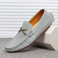 Herren Loafer Braun Mit Arch Support – Orthopädische Slip-On Schuhe Für Komfort Und Stil in Grau
