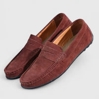 Herren Loafer Schwarz Orthopädisch Mit Arch Support – Klassische Penny Loafer Schuhe Für Komfort Und Stil in Kastanienbraun