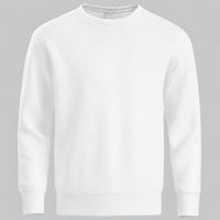 Herren Sweatshirt Rundhalsausschnitt – Bequemer Pullover für Freizeit und Alltag in Weiß