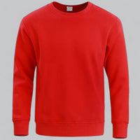 Herren Sweatshirt Rundhalsausschnitt – Bequemer Pullover für Freizeit und Alltag in Rot