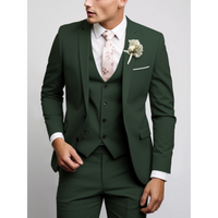 Viktor | Herren Dreiteiliger Anzug Elegant Business Festlich Zeitlos in Grün