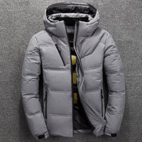 Herrenjacke Gefüttert Mit Abnehmbarer Kapuze – Praktische Jacke Herren Für Kaltes Wetter, Modern Und Funktional in Hellgrau