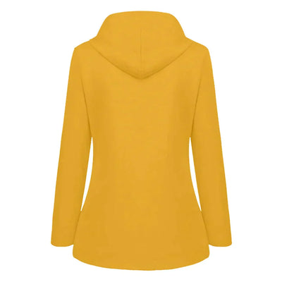 Stylische Warme Fleecegefütterte Regenjacke mit Kapuze für Damen | Ideal für den Winter