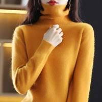Letizia - Stilvoller Rollkragenpullover in Orange