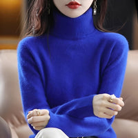 Letizia - Stilvoller Rollkragenpullover in Blau