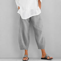 Alethea - Bequeme, locker geschnittene Sommerhose in Grau