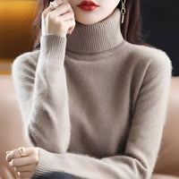 Letizia - Stilvoller Rollkragenpullover in Kamel