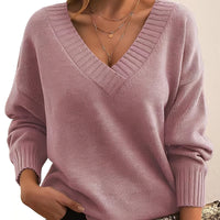 Mollie - Luftiger Damenpullover mit entspanntem Design in Rosa