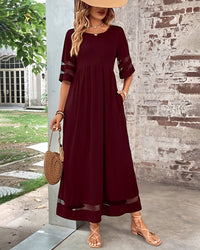 Evie - Elegantes Freizeitkleid in Rot