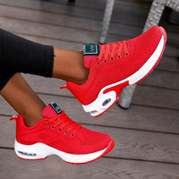 Lina - Bequeme Sneaker mit luftdurchlässiger Polsterung in Rot