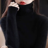 Letizia - Stilvoller Rollkragenpullover in Schwarz