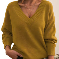 Mollie - Luftiger Damenpullover mit entspanntem Design in Gelb