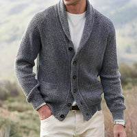 Winton - Klassischer Herren-Cardigan in Grau