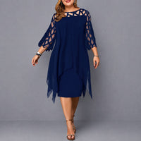 Annika - Elegantes Kleid mit femininer Silhouette in Blau
