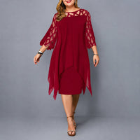 Annika - Elegantes Kleid mit femininer Silhouette in Rot