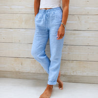 Dyan - Damenhose mit Zugband für einen lässigen Stil in Blau