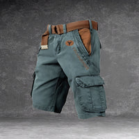 Cole - Komfortable Cargo-Shorts für Herren, ideal für Abenteuer in Blau