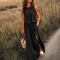 Edna - Lässiges Boho-Maxikleid aus Modal in Schwarz